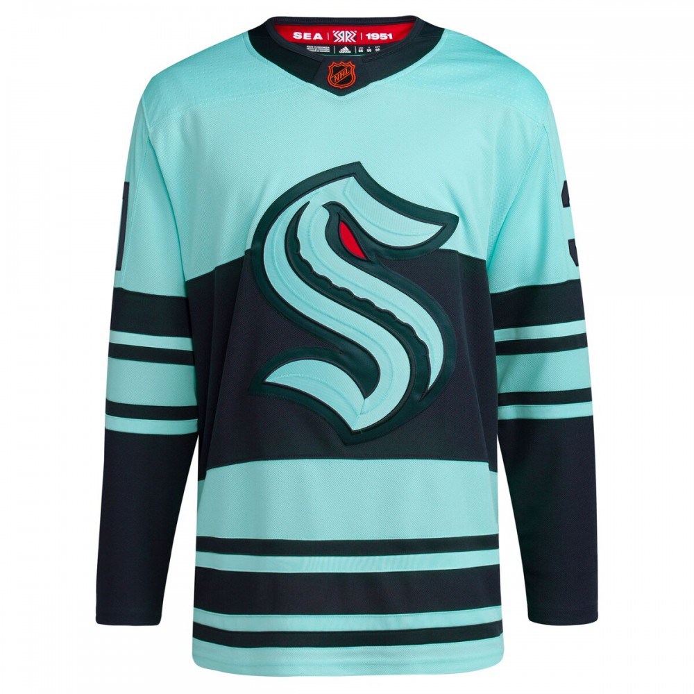 Philipp Grubauer Seattle Kraken adidas Reverse Retro 2.0 Authentic Player Jersey - Teal-Pro Kit Vault | Brand New 26/27 Sports Jerseys
